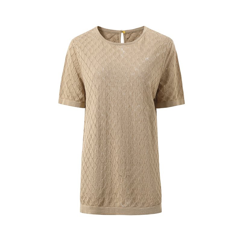 Short Sleeve Knitted Tunic